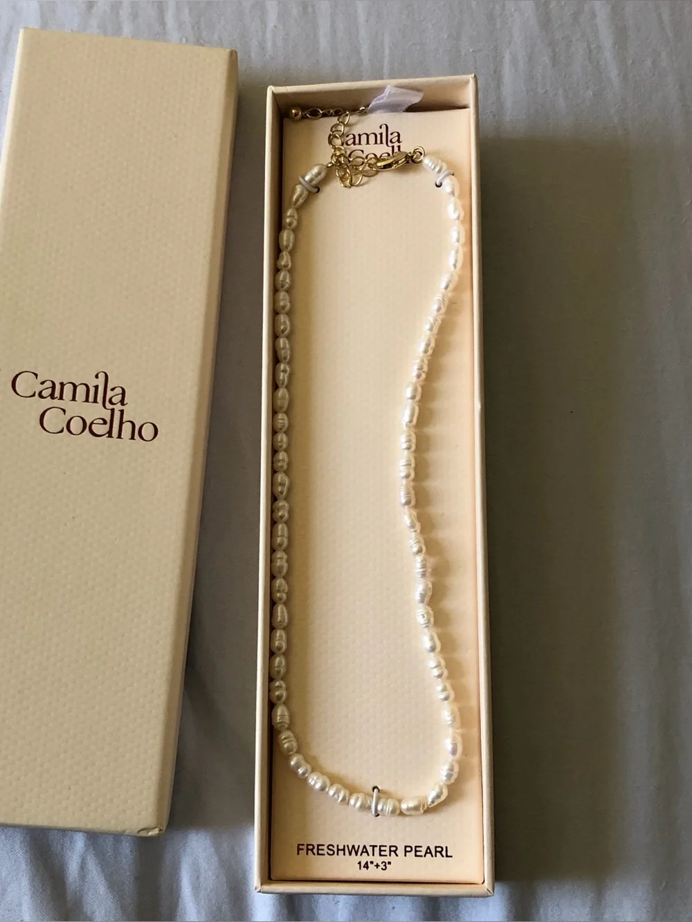Camila Coelho fresh water pearl necklace